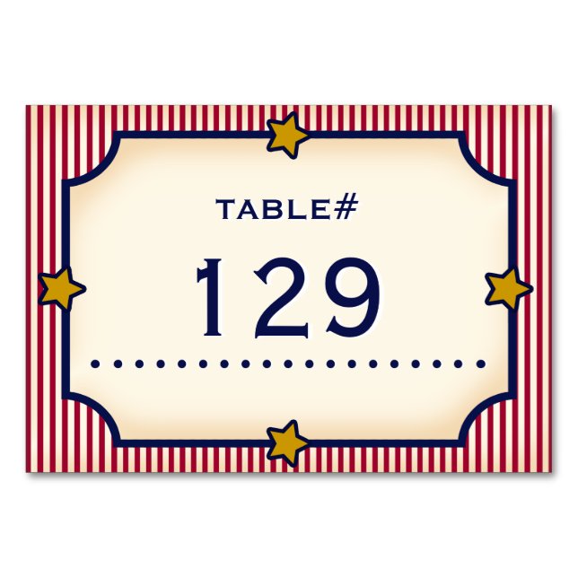 1904 Bully Pulpit (insamling av Bröllop) Bordsnummer (Framsidan)