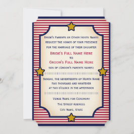 1904 Bully Pulpit (insamling av Bröllop) Inbjudningar