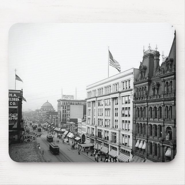 1904 huvudsakliga St.-buffel NY Mousepad Musmatta (Framsidan)