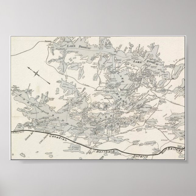 1904 Karta Poster (Framsidan)