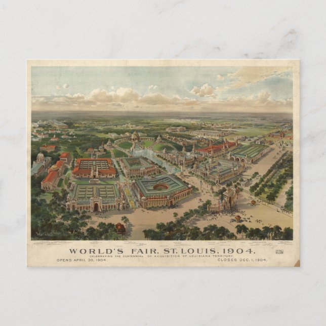 1904 St Louis World's Fair Vykort (Framsida)