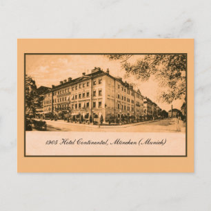 1905 Hotel Continental München Tyskland Vykort