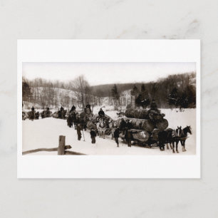 1905 Lumberjacks i arbete Vykort