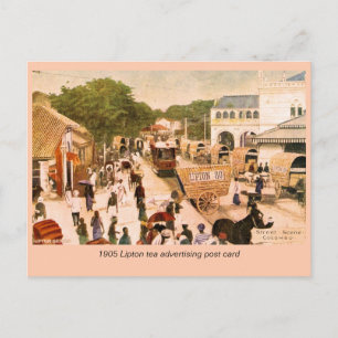 1905 Street Scene Colombo Ceylon Lipton Vykort