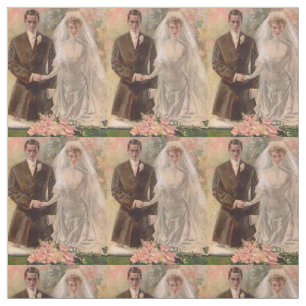 1906 Edwardian bröllop Tyg