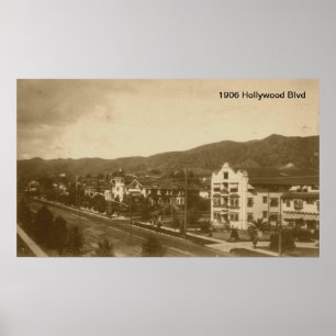 1906 Hollywood Blvd-utskrift Poster