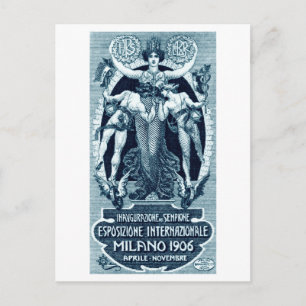 1906 Milan Internationell Expo Vykort