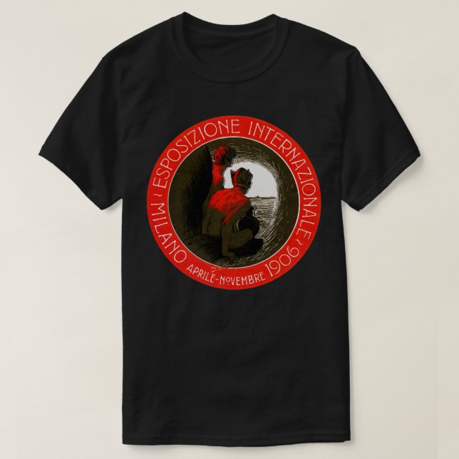 1906 Milanos Italien Exposition T Shirt (Design framsida)