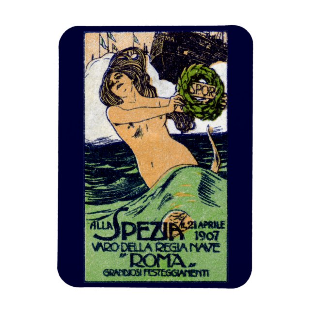 1907 Italienska bybor Magnet (Vertikal)