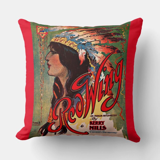 1907 Redwing lakan musikförråd Kudde (Framsida)