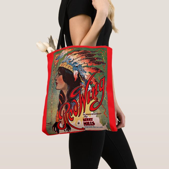 1907 Redwing lakan musikförråd Tygkasse (Närbild)