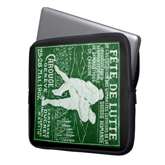 1907 Schweiziska brottningen Laptop Sleeve (Framsidan Vänster)