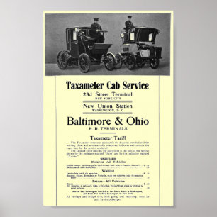 1908 års järnvägstrafik med taxameter poster