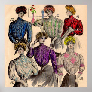 1908 Gimbels dam blouses waists no. 1 Poster