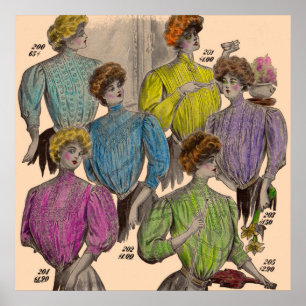 1908 Gimbels dam blouses waists no 2 Poster