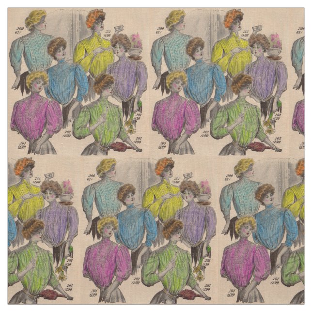 1908 Gimbels damblusar midjor nr 1 Tyg (Provkarta)