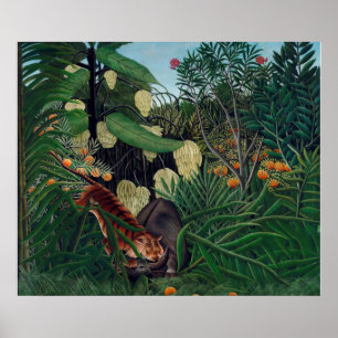1908 Henri Rousseau Painting Poster
