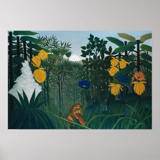 1908 Henri Rousseau Painting Poster (Framsidan)