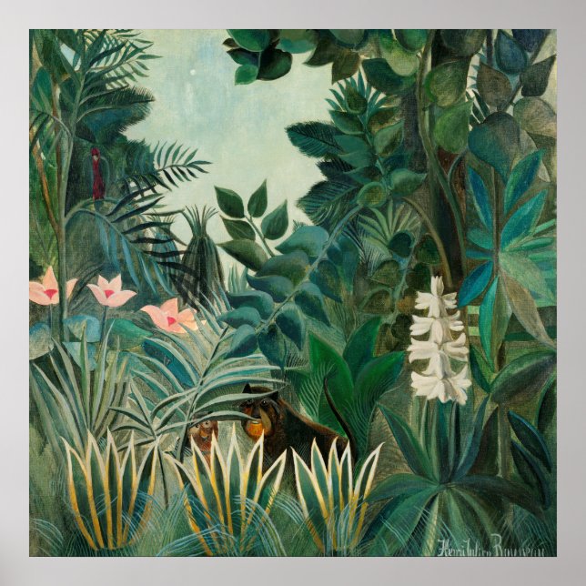 1908 Henri Rousseau Painting Poster (Framsidan)