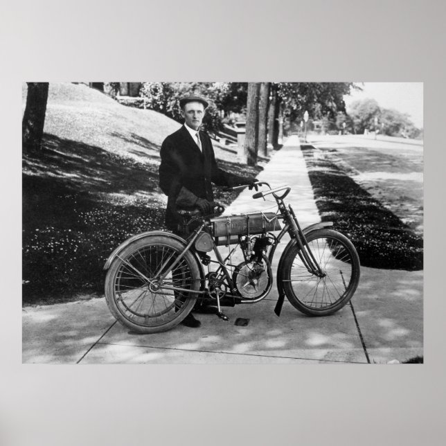 1908 Samgrundare Walter Davidson Poster (Framsidan)