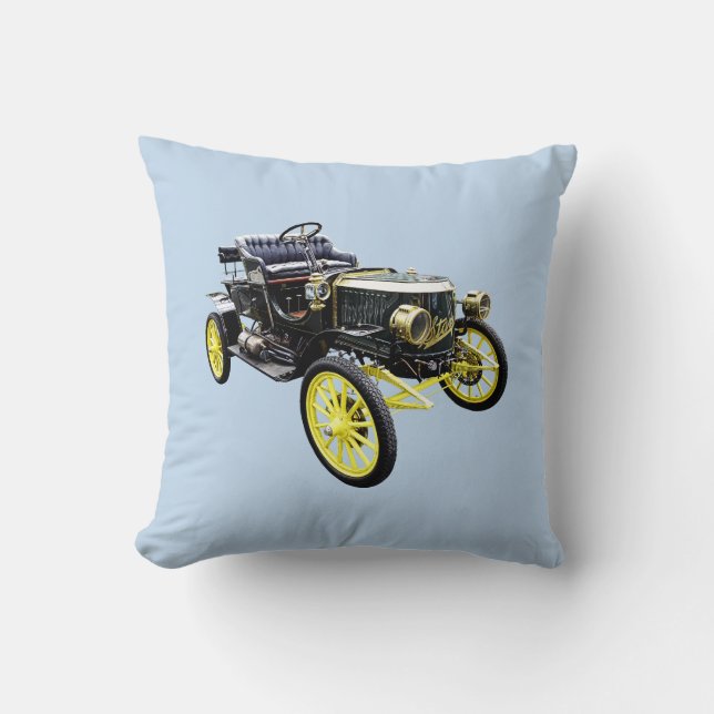 1908 Stanley Steamer Motor Car Kudde (Framsida)