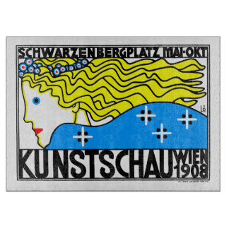 1908 Wien Art nouveau Art Show Fair Maiden