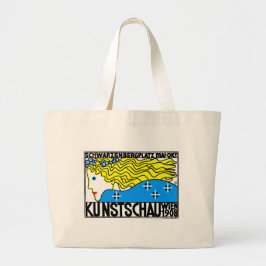 1908 Wien Art nouveau Art Show Fair Maiden Jumbo Tygkasse