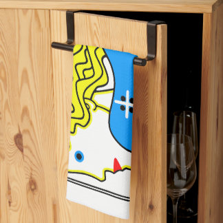 1908 Wien Art nouveau Art Show Fair Maiden Kökshandduk