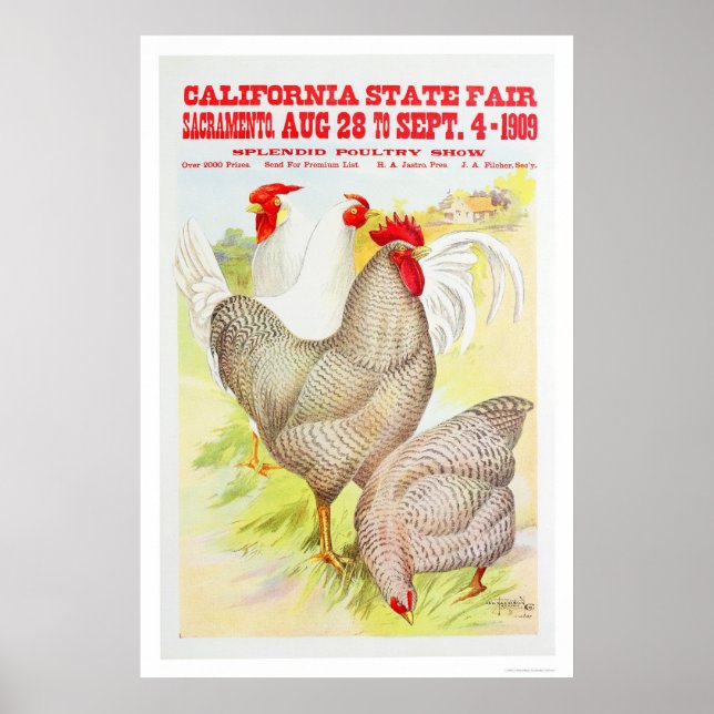 1909 California State Fair Poster (Framsidan)