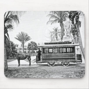 1909 Handflatan Beach Florida Trolley Mousepad Musmatta