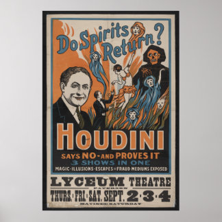 1909 Houdini-Poster Poster