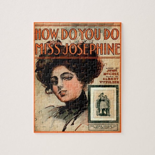 1909 Hur gör du med Josephine lakan musik? Pussel (Vertikal)