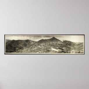 1909 Panoramisk vy, Jerome, AZ Yard Long Photo Poster