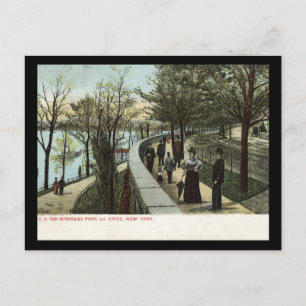 1909 Riverside Park and Drive, New York City Vykort