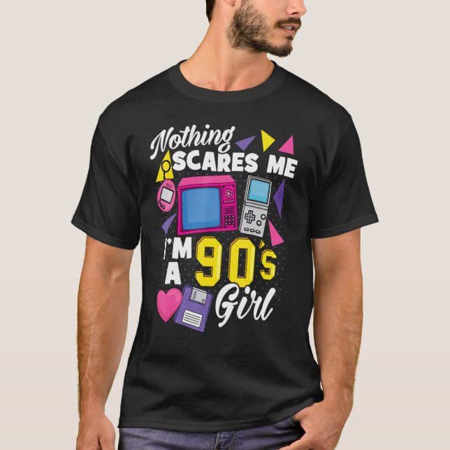 190-talets flicka... Jag är 90-talets flicka. Inge T Shirt (Framsida)
