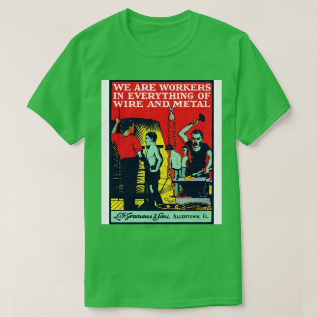 1910 Allentown Pennsylvania T Shirt (Design framsida)