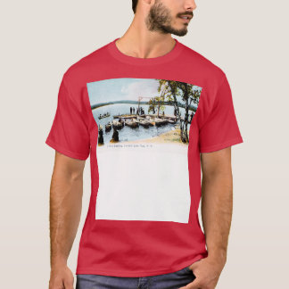 1910 Boat Landing Canobie Sjö New Hampshire T Shirt