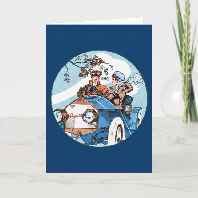 1910 Cole 30 Flyer Helgkort (Framsida)