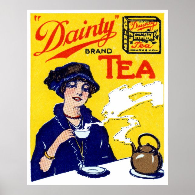 1910 Dainty Tea Poster (Framsidan)