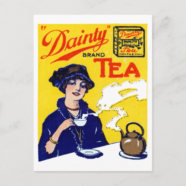 1910 Dainty Tea Vykort (Framsida)