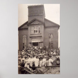 1910 Foto av Abyssiniska baptistkyrkan, New York Poster