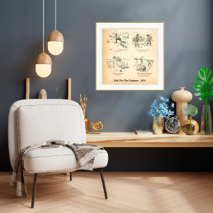 1910 Golf för nybörjarutskrift Poster