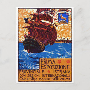 1910 Istrisk expo-Poster Vykort