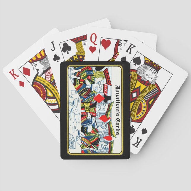 1910 Kung poker-kort för personligt bruk Casinokort (Baksidan)