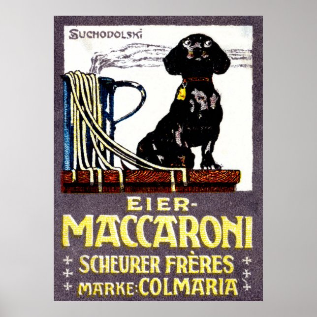1910 Poster av makaroner (Framsidan)