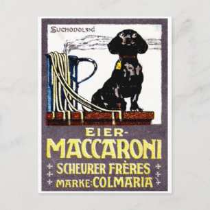 1910 Poster av makaroner Vykort