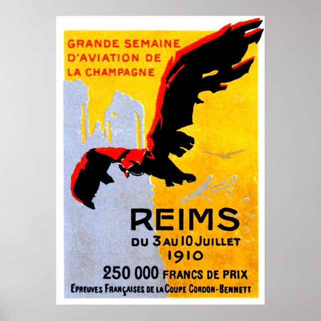 1910 Reims Luft Show Poster (Framsidan)