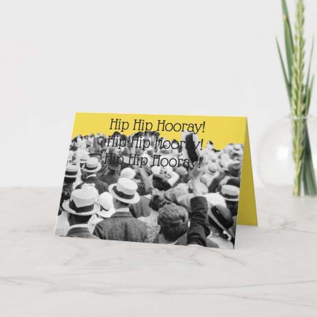 1910:S KORTA CHEERING FOTO HIP HOORAY! KORT (Framsida)