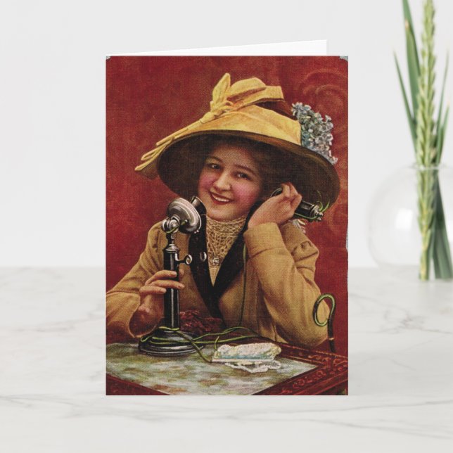 1910-talets raring på ett telefonkort kort (Framsida)