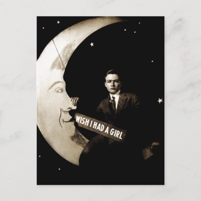 1910 Unga mannens önskan Vykort (Framsida)